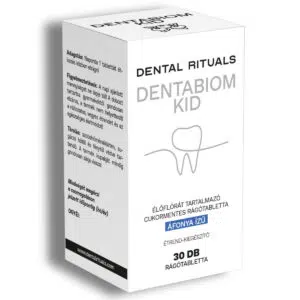 Dental Rituals Dentabiom KID élőflórát tartalmazó áfonya ízű cukormentes rágótabletta - 30db