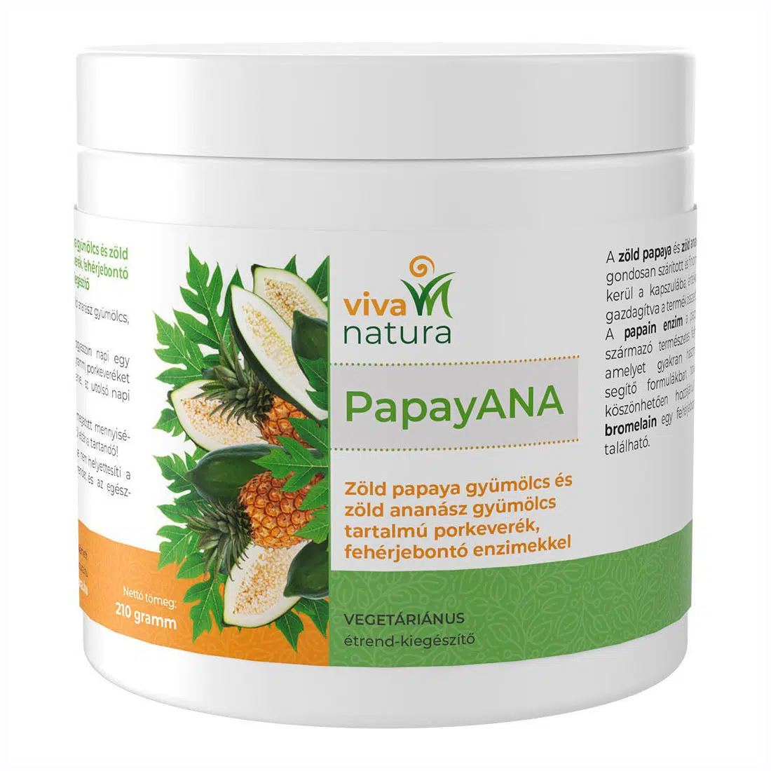 Viva Natura PapayANA porkeverék - 210g Viva Natura PapayANA porkeverék - 210g