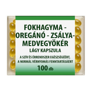 Dr. chen Fokhagyma-Oregánó-Zsálya-Medvegyökér kapszula - 100db