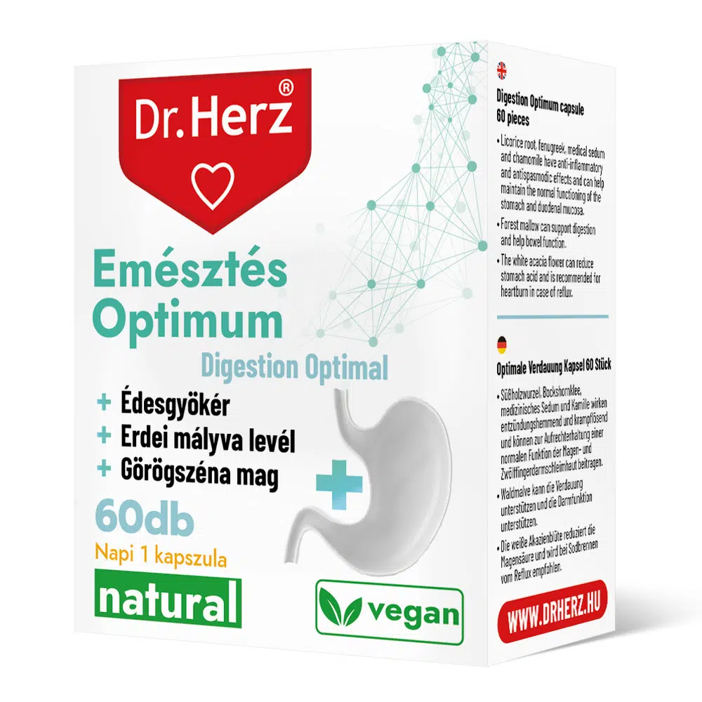 Dr. Herz Emésztés Optimum kapszula - 60db Dr. Herz Emésztés Optimum kapszula - 60db
