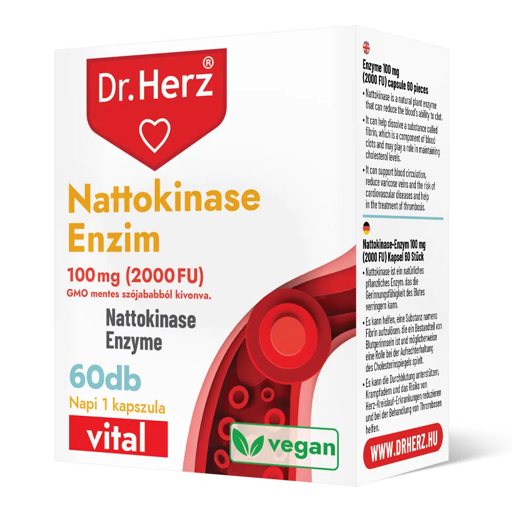 Dr. Herz Nattokináz Enzim kapszula - 60db Dr. Herz Nattokináz Enzim kapszula - 60db