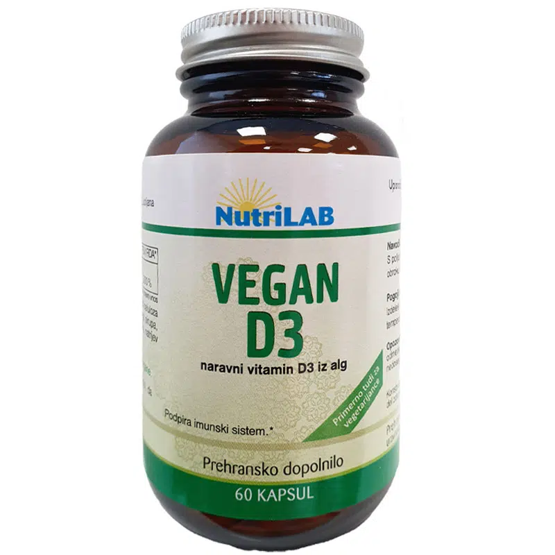 Nutrilab Vega D3-vitamin kapszula Algából - 60db Nutrilab Vega D3-vitamin kapszula Algából - 60db