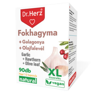 Dr. Herz XL Fokhagyma + Galagonya + Olajfalevél kapszula - 90db