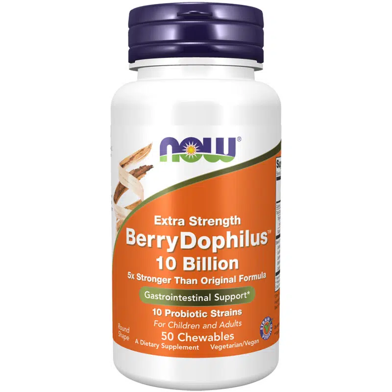 Now Berry Dophilius Extra Strength 10 Billion rágótabletta 50db Now Berry Dophilius Extra Strength 10 Billion rágótabletta 50db