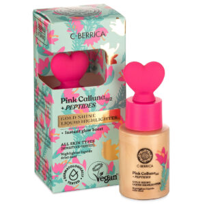 Natura Siberica C-Berrica Pink Calluna Aranyfényű folyékony highlighter - 30ml