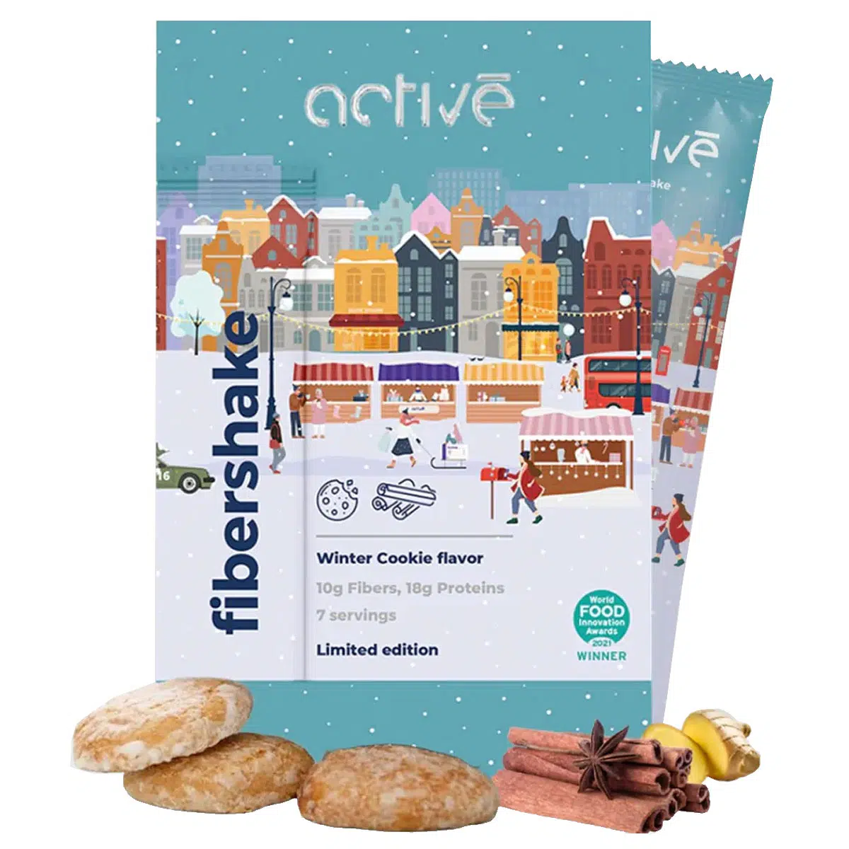 Activé fibershake - Winter Cookie - 7 adag Activé fibershake - Winter Cookie - 7 adag