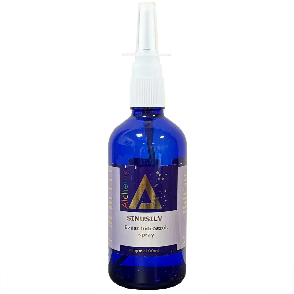 Alchemy SinuSilv 40ppm ezüst hidrosol porlasztófejes orrspray - 100ml Alchemy SinuSilv 40ppm ezüst hidrosol porlasztófejes orrspray - 100ml