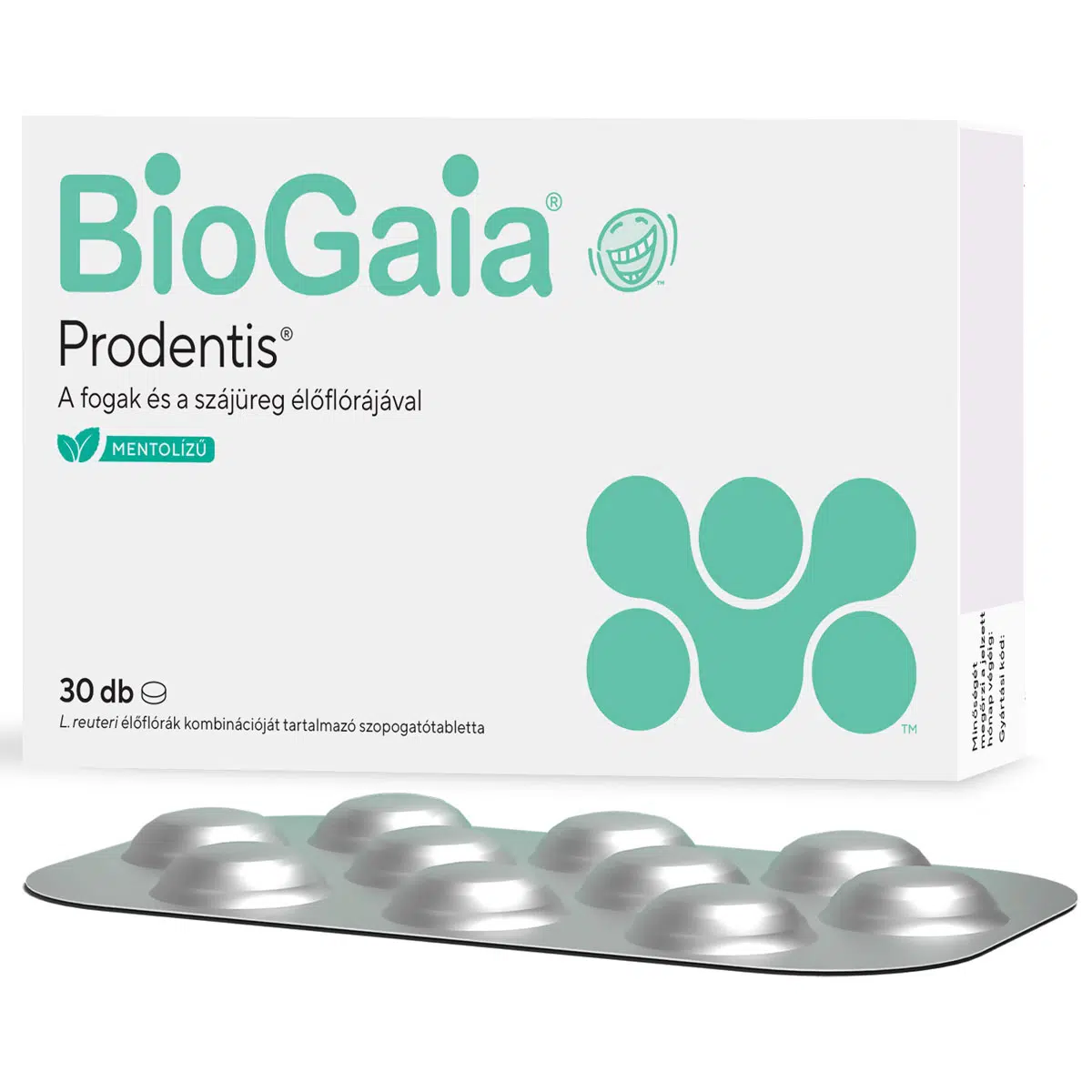Biogaia Prodentis mentol ízű szopogatótabletta - 30db Biogaia Prodentis mentol ízű szopogatótabletta - 30db