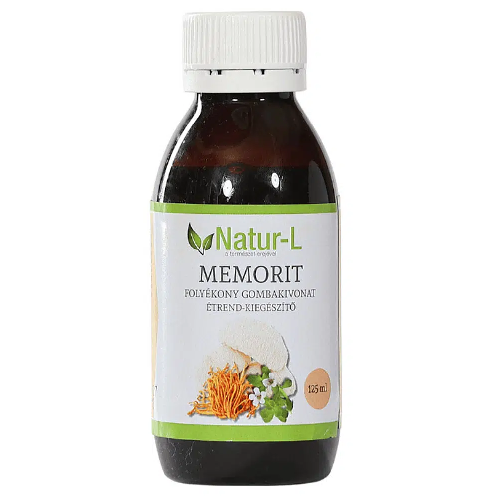 Natur-L Memorit folyékony gyógygomba kivonat - 125ml Natur-L Memorit folyékony gyógygomba kivonat - 125ml