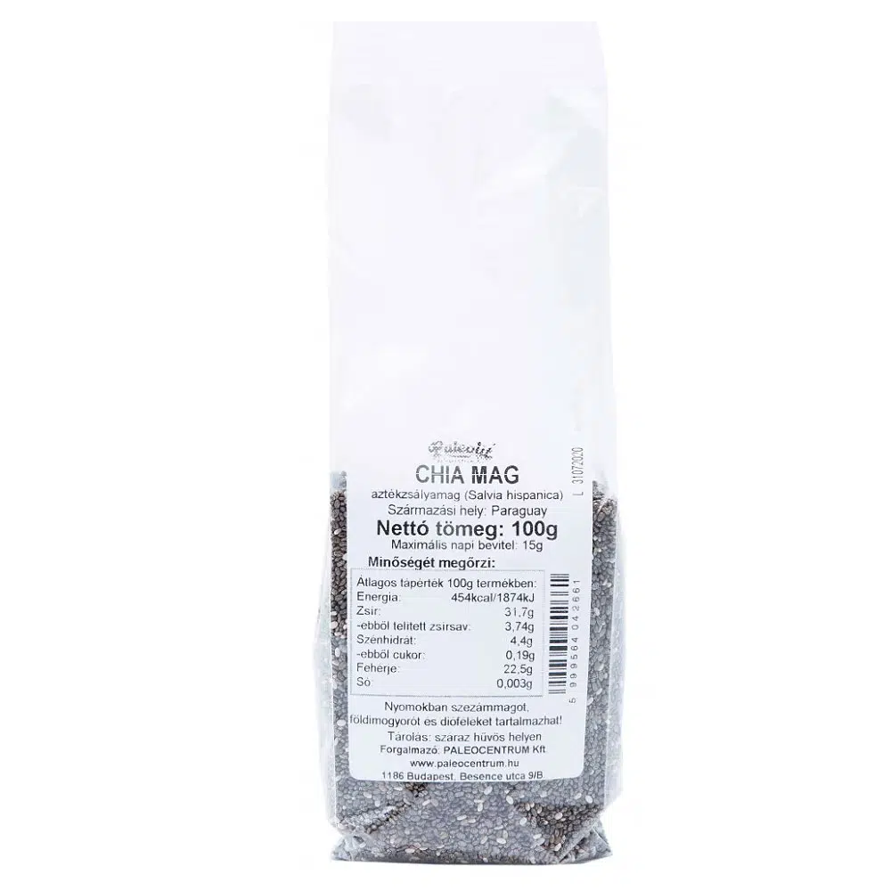 Paleolit Chia mag fekete - 100g Paleolit Chia mag fekete - 100g