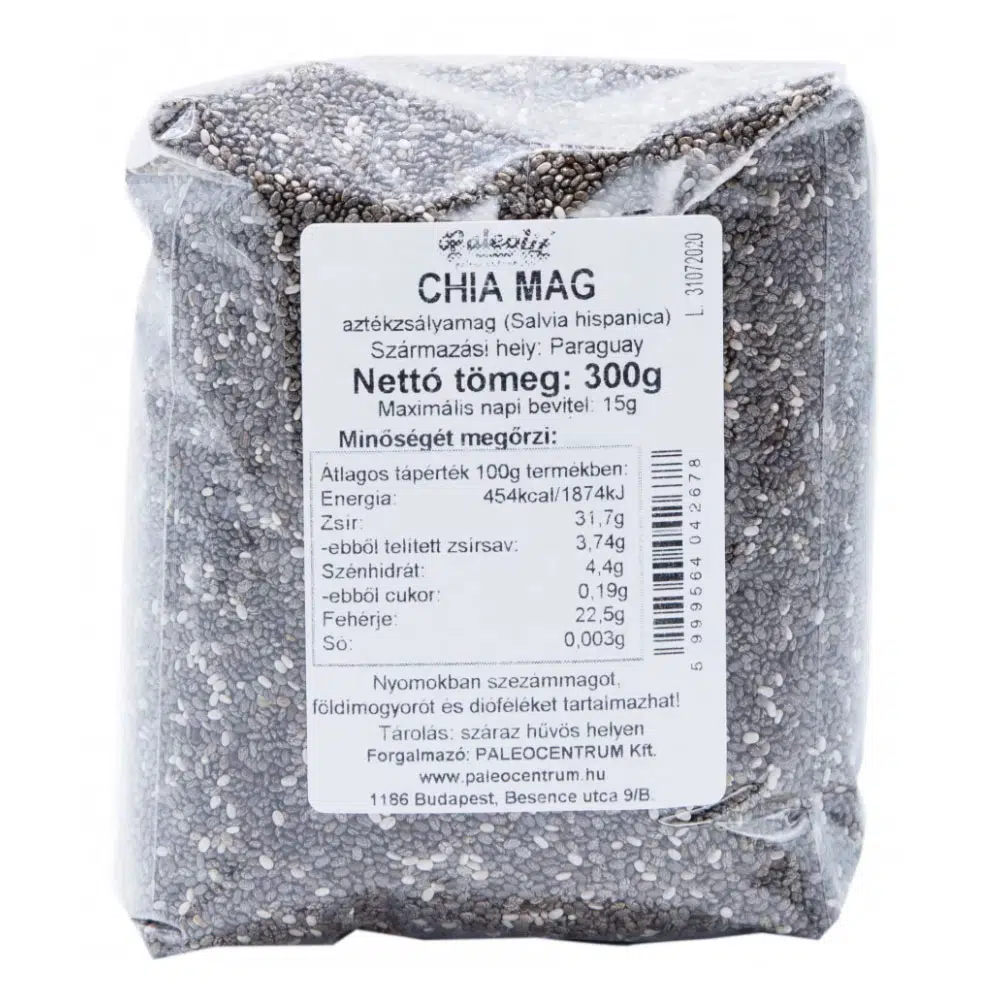 Paleolit Chia mag fekete - 300g Paleolit Chia mag fekete - 300g