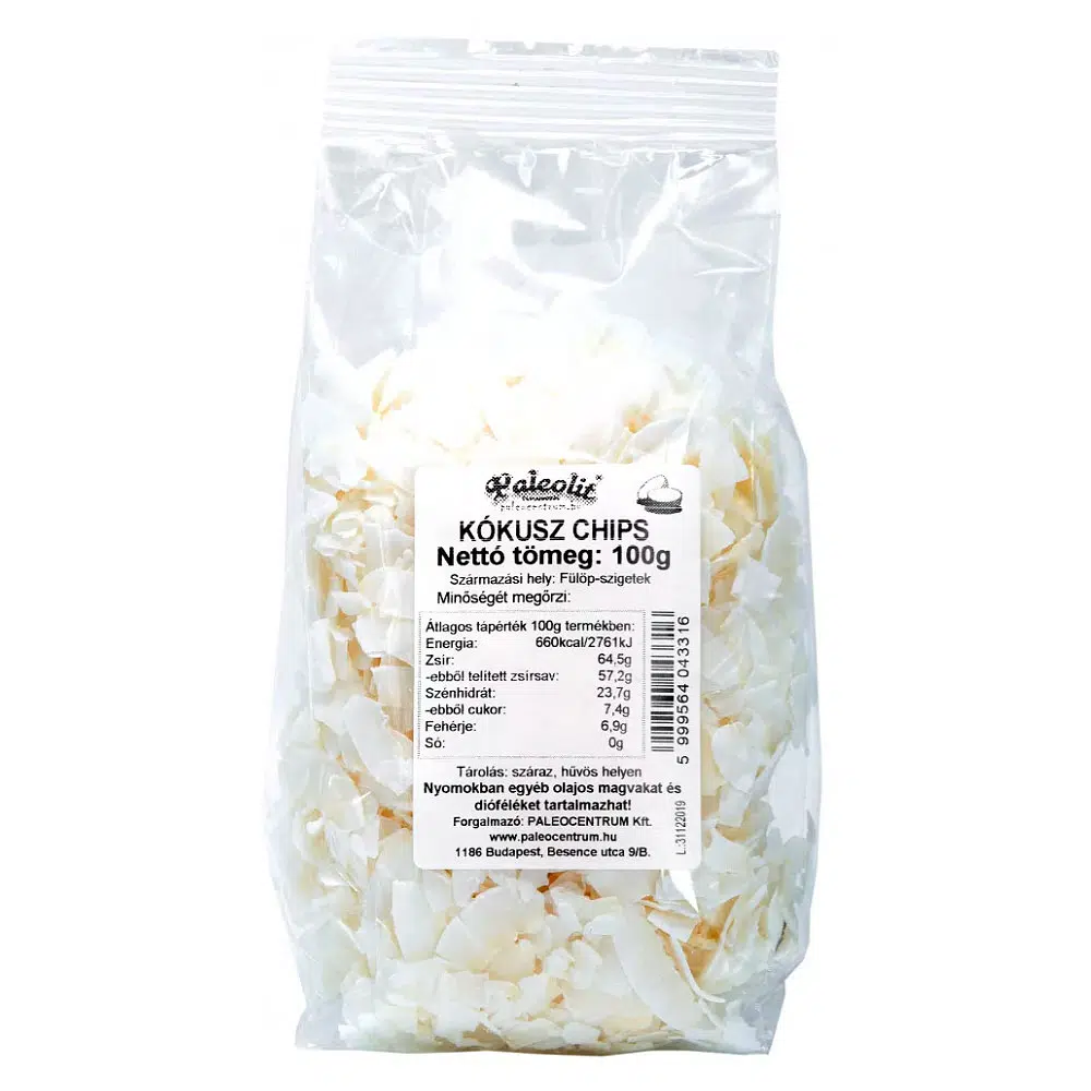 Paleolit Kókusz chips - 100g Paleolit Kókusz chips - 100g