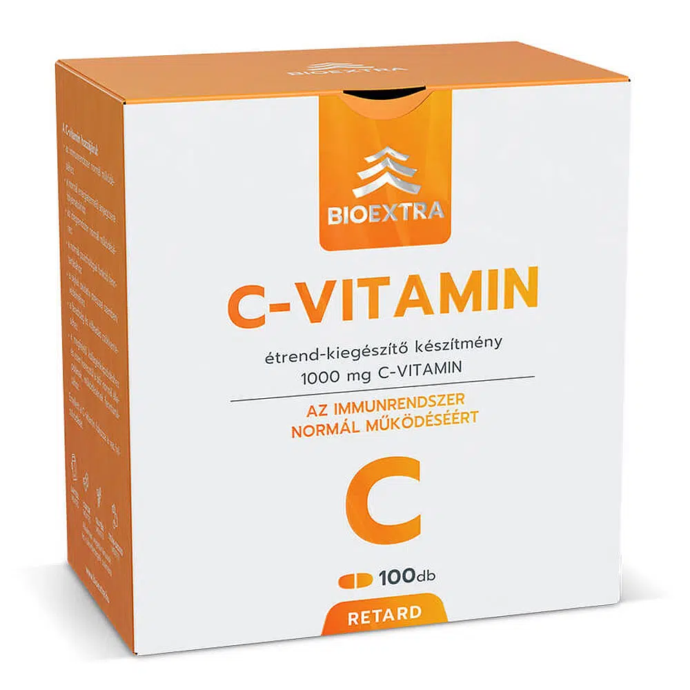 Bioextra C-vitamin 1000mg Retard tabletta - 100db Bioextra C-vitamin 1000mg Retard tabletta - 100db
