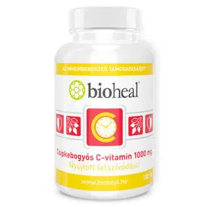 Bioheal C-vitamin 1000mg + csipkebogyó tabletta nyújtott felszívódással filmtabletta - 120db