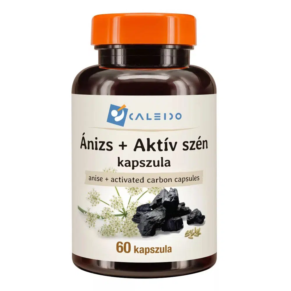Caleido Ánizs+Aktív szén kapszula 60 db Caleido Ánizs+Aktív szén kapszula 60 db