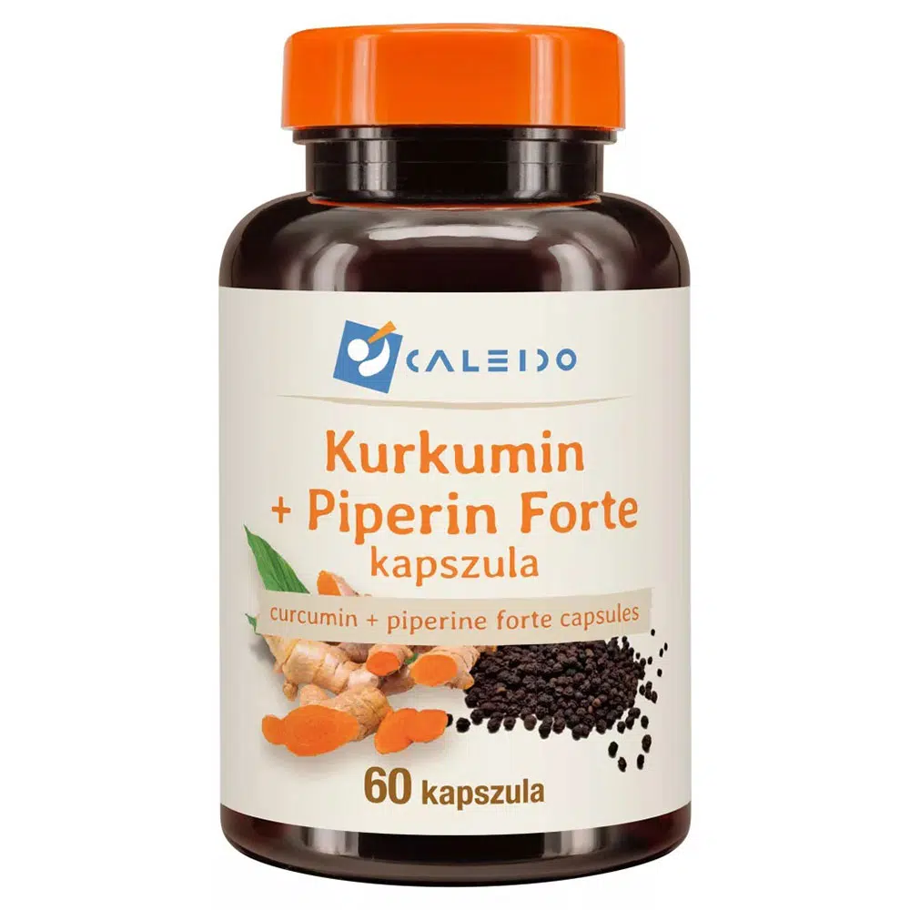 Caleido Kurkumin + Piperin Forte kapszula 60 db Caleido Kurkumin + Piperin Forte kapszula 60 db
