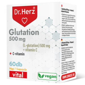 Dr. Herz Glutation 500 mg  + C-vitamin kapszula - 60db