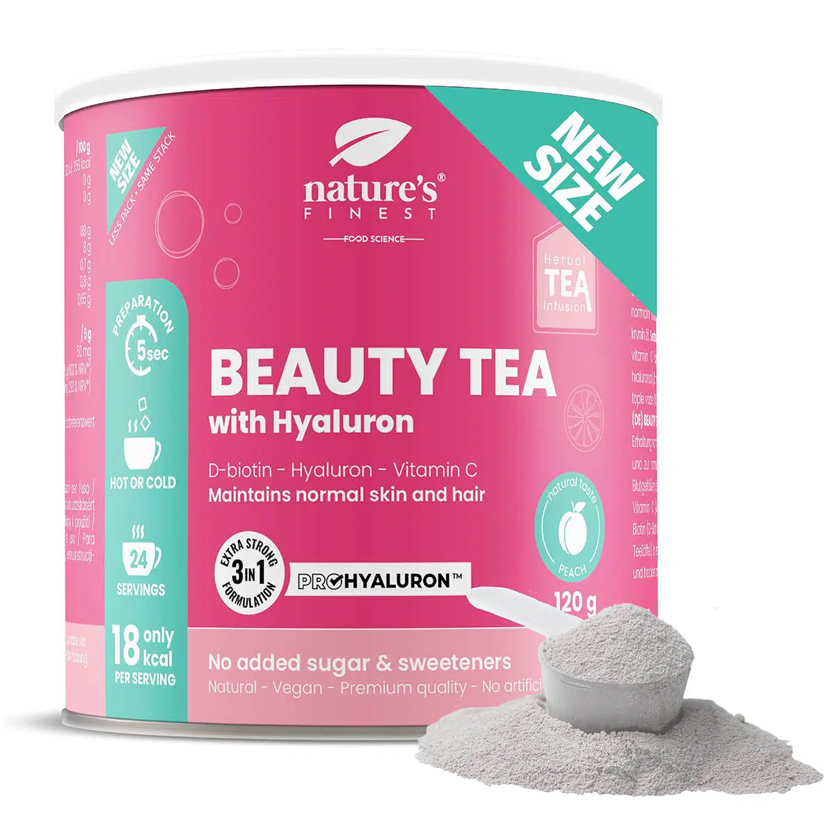 Nature's Finest Beauty Tea Hialuronsavval - 120g Nature's Finest Beauty Tea Hialuronsavval - 120g