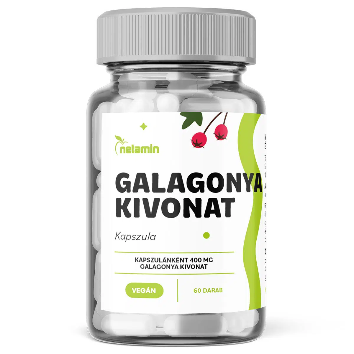 Netamin Galagonya kivonat 400mg kapszula 60db Netamin Galagonya kivonat 400mg kapszula 60db