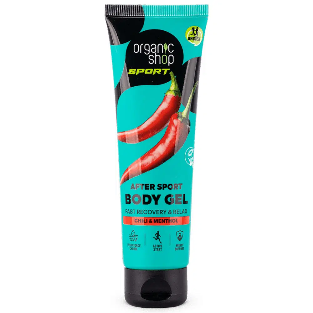 Organic Shop Sportolás utáni gél chilivel és mentollal - 75ml Organic Shop Sportolás utáni gél chilivel és mentollal - 75ml