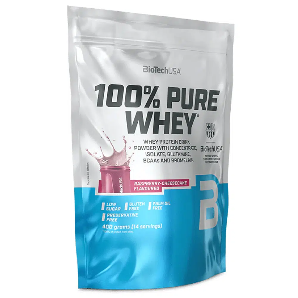 Biotech USA 100% Pure Whey málnás sajttorta - 400g Biotech USA 100% Pure Whey málnás sajttorta - 400g