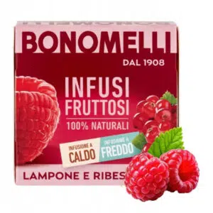 Bonomelli Málna és piros ribizli gyümölcstea – 12 tasak