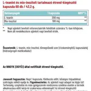 Dr. Herz L-teanin + Inozitol kapszula - 60db - Image 2 Dr. Herz L-teanin + Inozitol kapszula - 60db - Image 2
