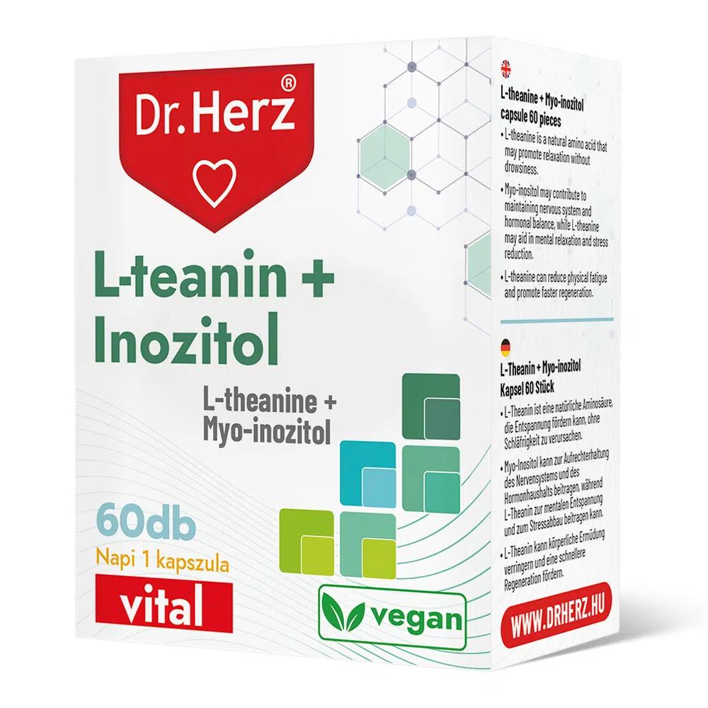 Dr. Herz L-teanin + Inozitol kapszula - 60db Dr. Herz L-teanin + Inozitol kapszula - 60db