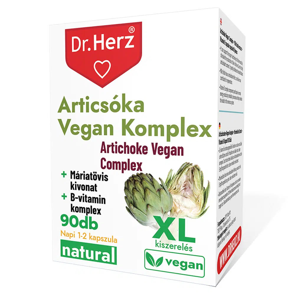 Dr. Herz XL Articsóka Vegan Komplex kapszula - 90db Dr. Herz XL Articsóka Vegan Komplex kapszula - 90db