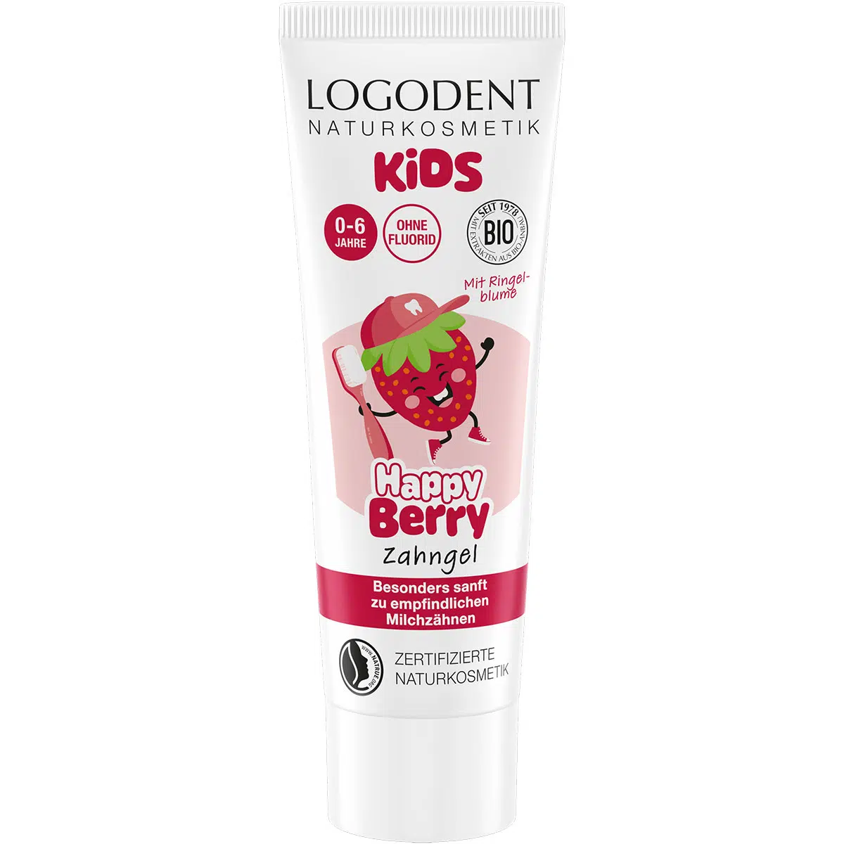 Logodent „Happy berry” gyermekfogkrém 75ml Logodent „Happy berry” gyermekfogkrém 75ml