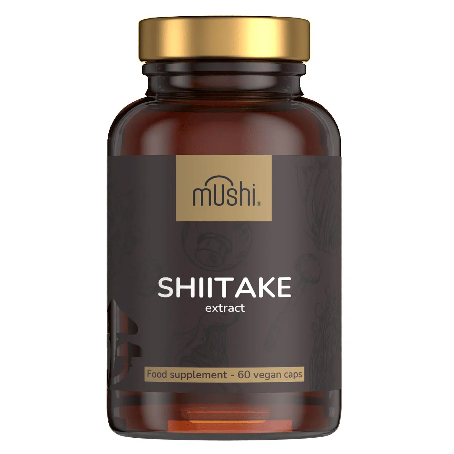 Mushi Shiitake gomba kivonat kapszula 60db Mushi Shiitake gomba kivonat kapszula 60db