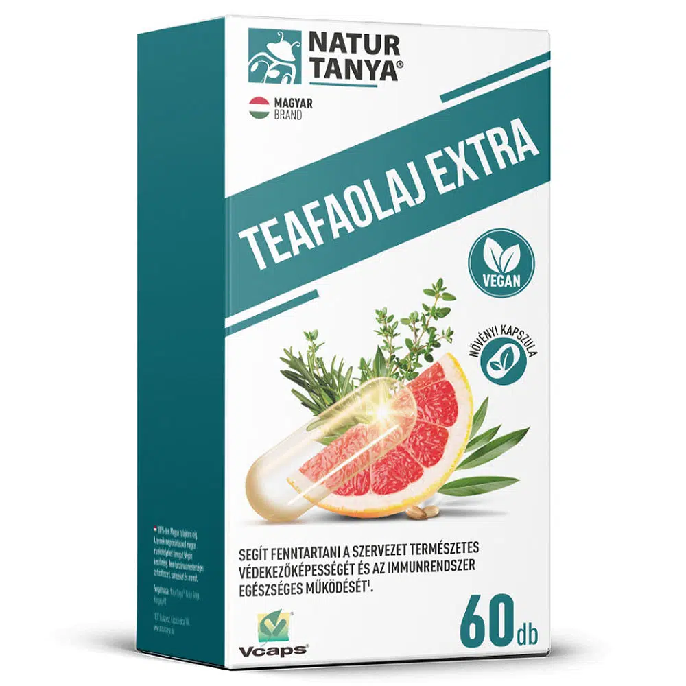 Natur Tanya Teafaolaj Extra kapszula - 60db Natur Tanya Teafaolaj Extra kapszula - 60db