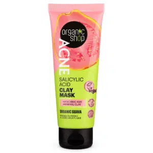 Organic Shop ACNE Szalicilsavas agyagmaszk bio guavával - 75ml