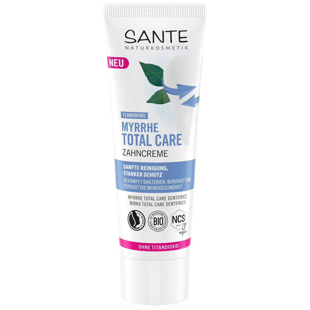 Sante Total Care Fluorid-mentes mirhás fogkrém - 75ml Sante Total Care Fluorid-mentes mirhás fogkrém - 75ml