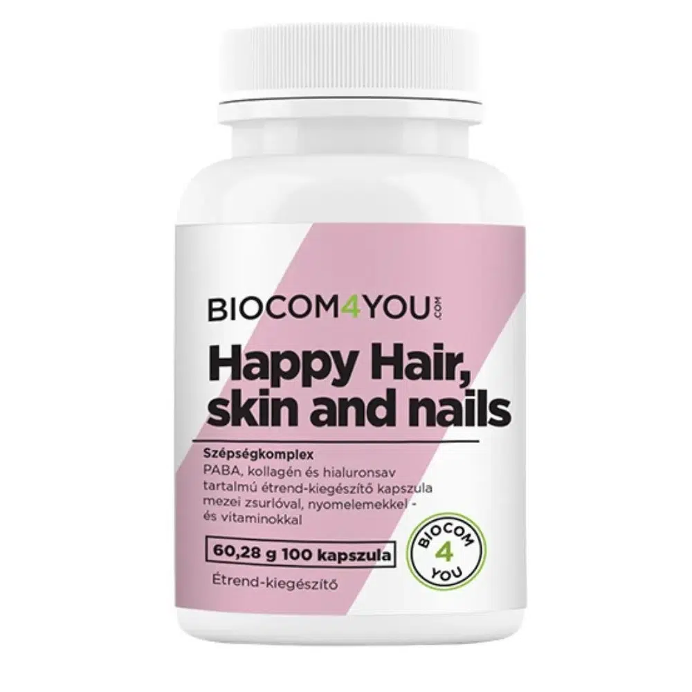 Biocom4You Happy Hair, Skin and Nails kapszula 100db Biocom4You Happy Hair, Skin and Nails kapszula 100db