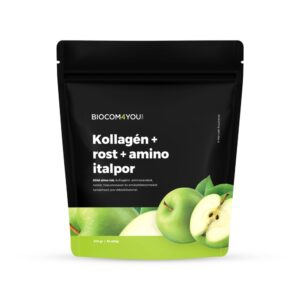 Biocom4You Kollagén+Rost+Amino ZöldAlma ízű doypack 510g
