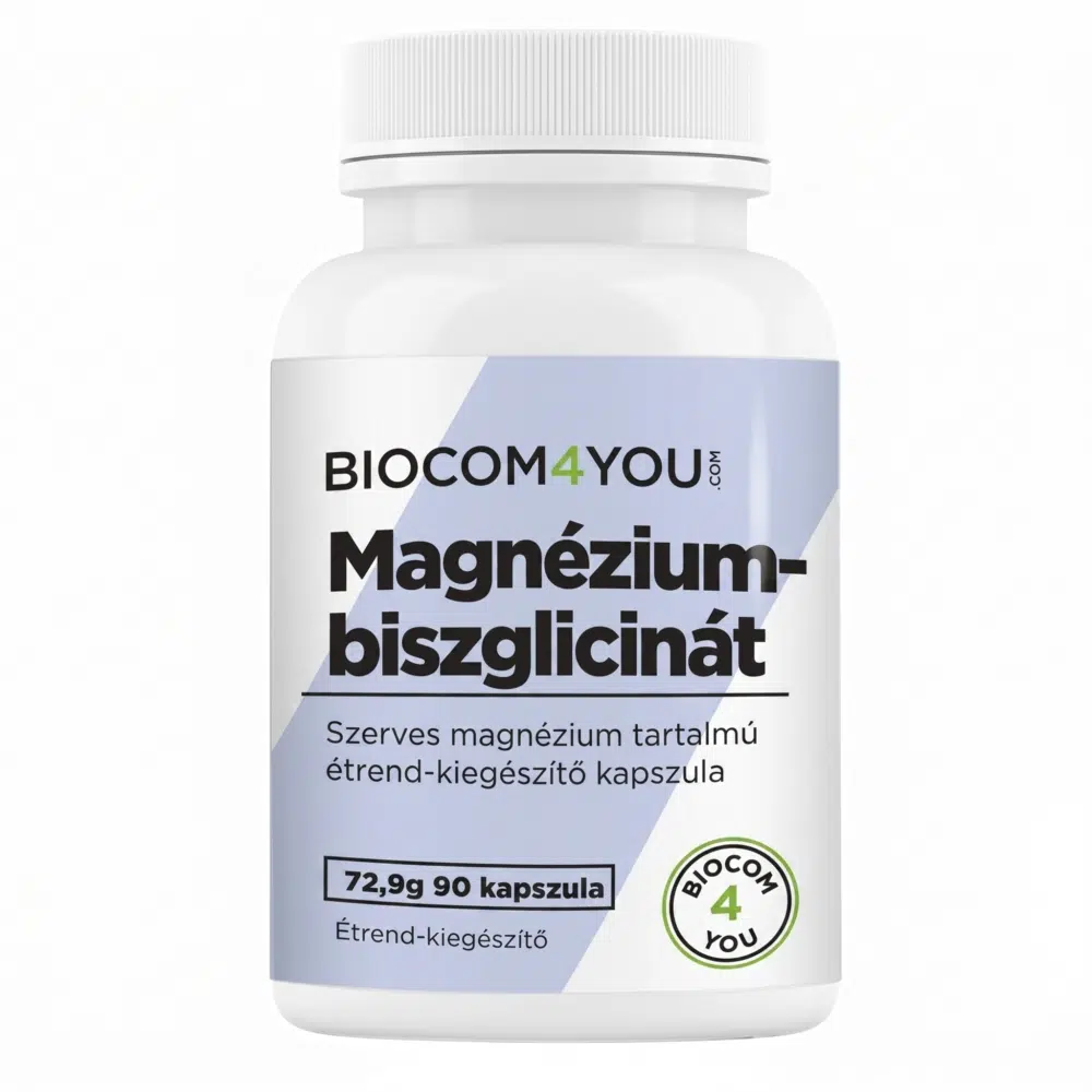 Biocom4You Magnézium-biszglicinát kapszula 90db Biocom4You Magnézium-biszglicinát kapszula 90db