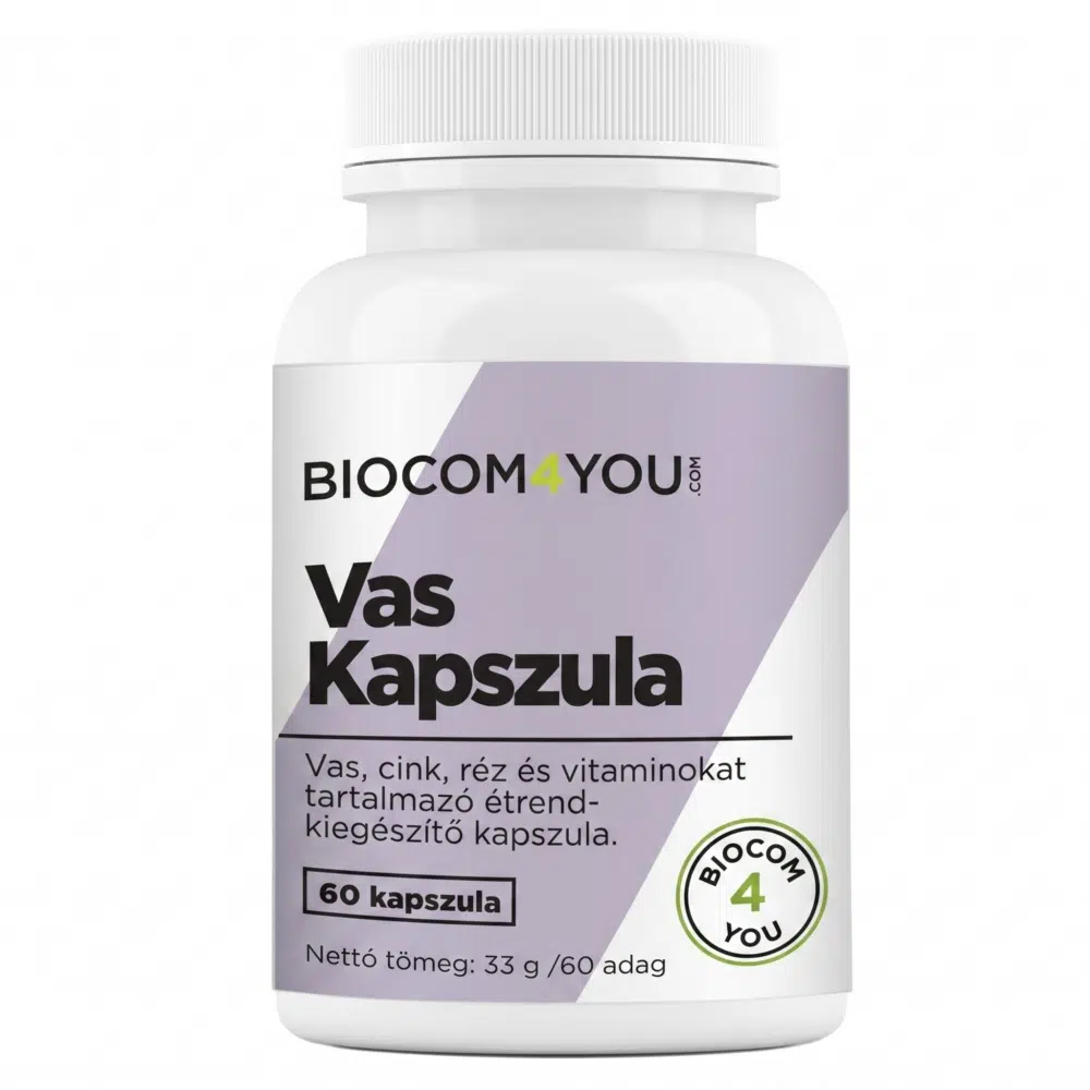 Biocom4You Vas kapszula 60db Biocom4You Vas kapszula 60db