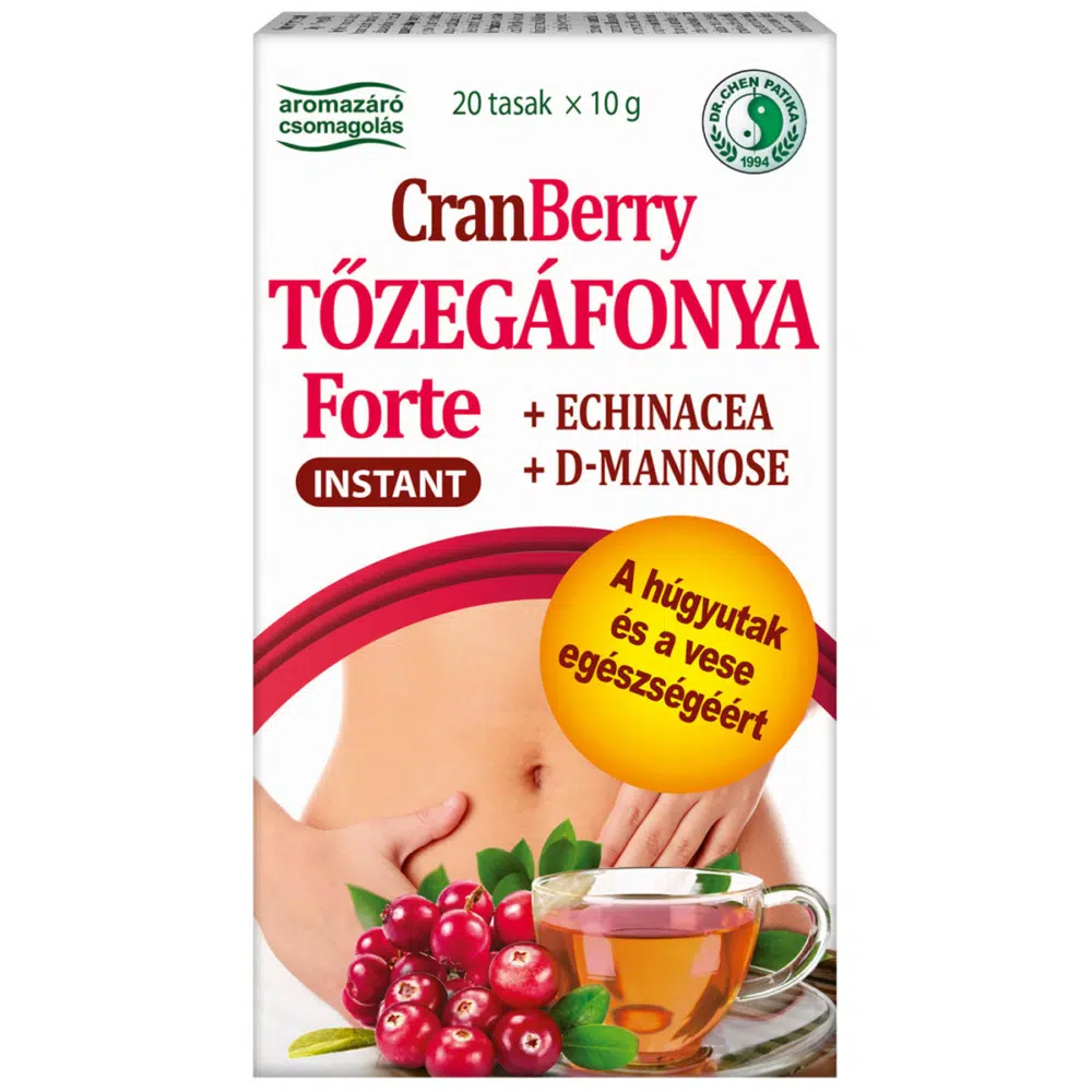 Dr.Chen CranBerry Tőzegáfonya forte instant tea - 20 tasak Dr.Chen CranBerry Tőzegáfonya forte instant tea - 20 tasak