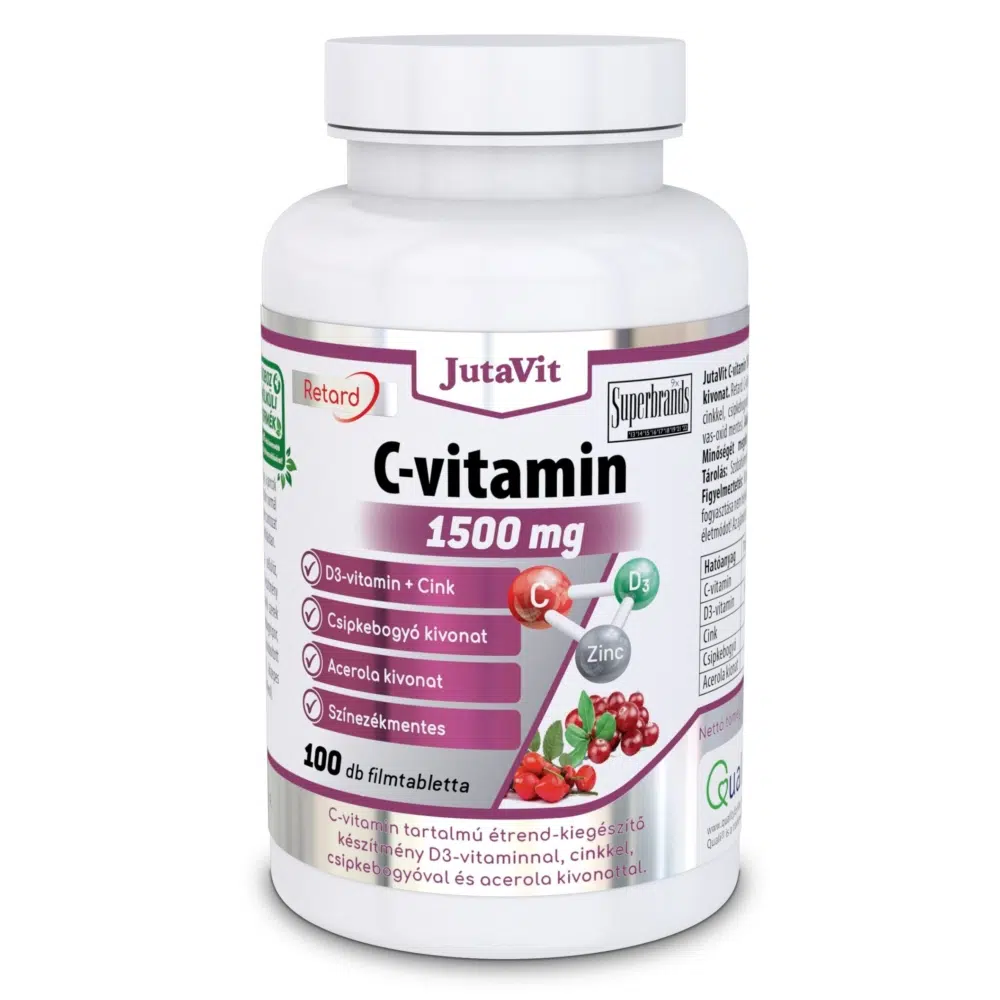 Jutavit c-vitamin 1500 mg tabletta 100 db Jutavit c-vitamin 1500 mg tabletta 100 db