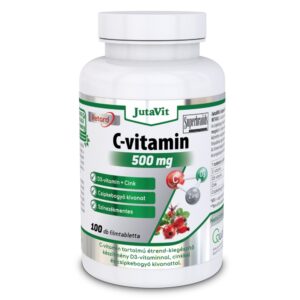 Jutavit c-vitamin+d3 500 mg tabletta 100 db
