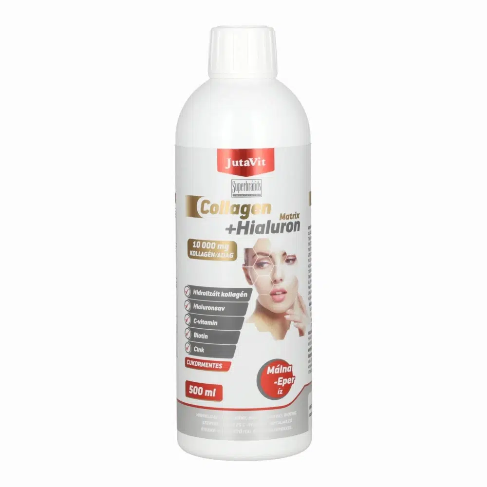 JutaVit Collagen+Hialuron MATRIX Eper-málna 500ml JutaVit Collagen+Hialuron MATRIX Eper-málna 500ml