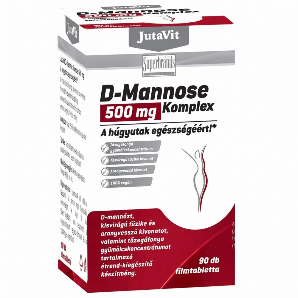 Jutavit D-Mannose Komplex 500mg filmtabletta 90db Jutavit D-Mannose Komplex 500mg filmtabletta 90db