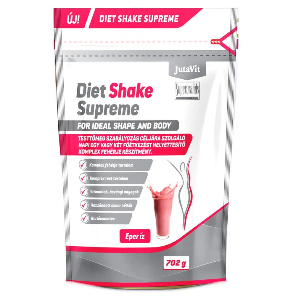 JutaVit Diet Shake Supreme Eper íz 702g JutaVit Diet Shake Supreme Eper íz 702g