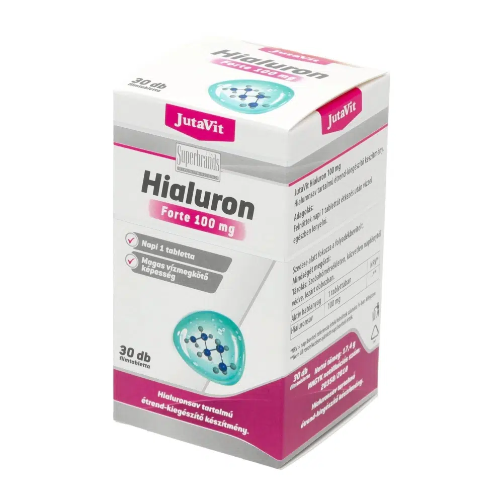 Jutavit Hialuron Forte 100mg tabletta 30db Jutavit Hialuron Forte 100mg tabletta 30db