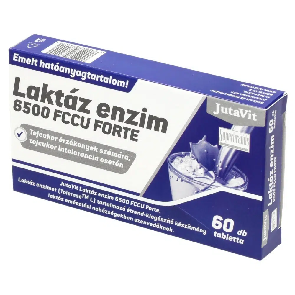 JutaVit Laktáz enzim 6500 FCCU Forte 60db JutaVit Laktáz enzim 6500 FCCU Forte 60db