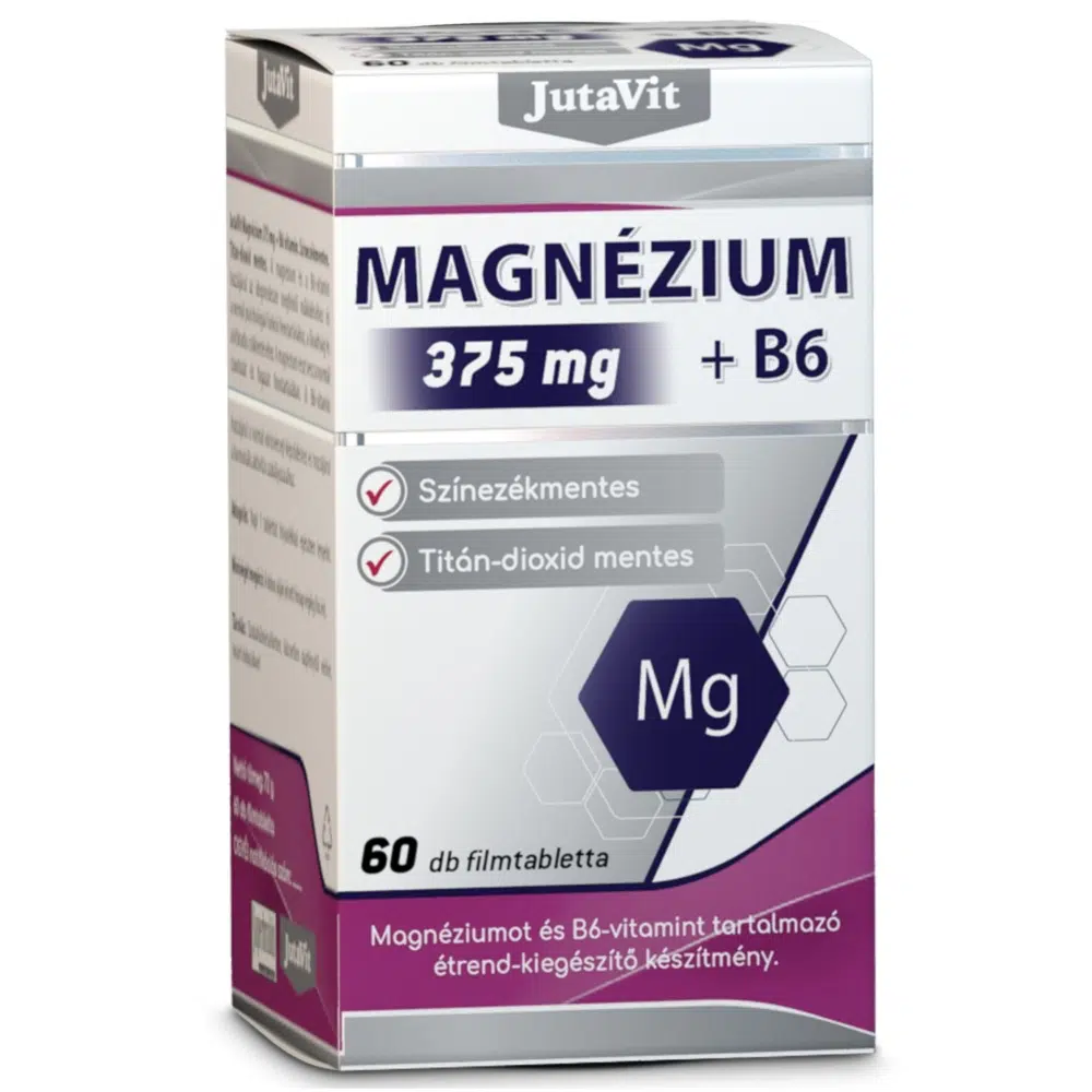 JutaVit Magnézium 375mg+B6 60db JutaVit Magnézium 375mg+B6 60db