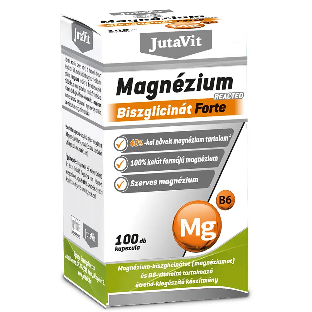 Jutavit Magnézium Biszglicinát Forte kapszula - 100db Jutavit Magnézium Biszglicinát Forte kapszula - 100db