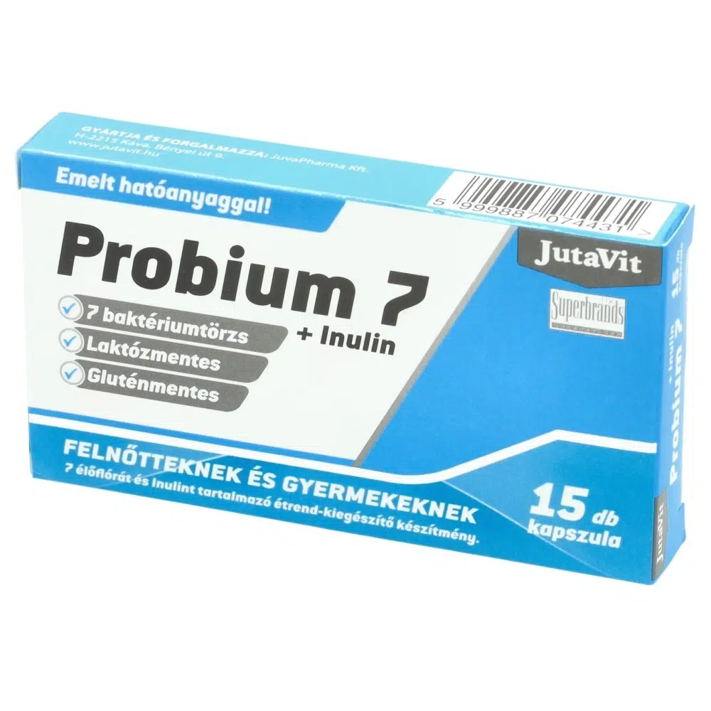 Jutavit Probium 7 + Inulin kapszula 15db Jutavit Probium 7 + Inulin kapszula 15db