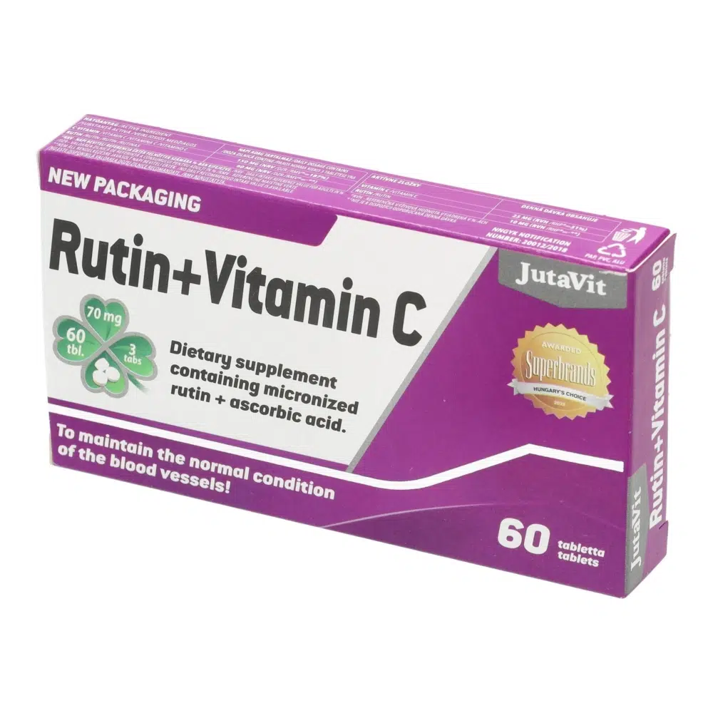 Jutavit rutin + c-vitamin 60db tabletta Jutavit rutin + c-vitamin 60db tabletta